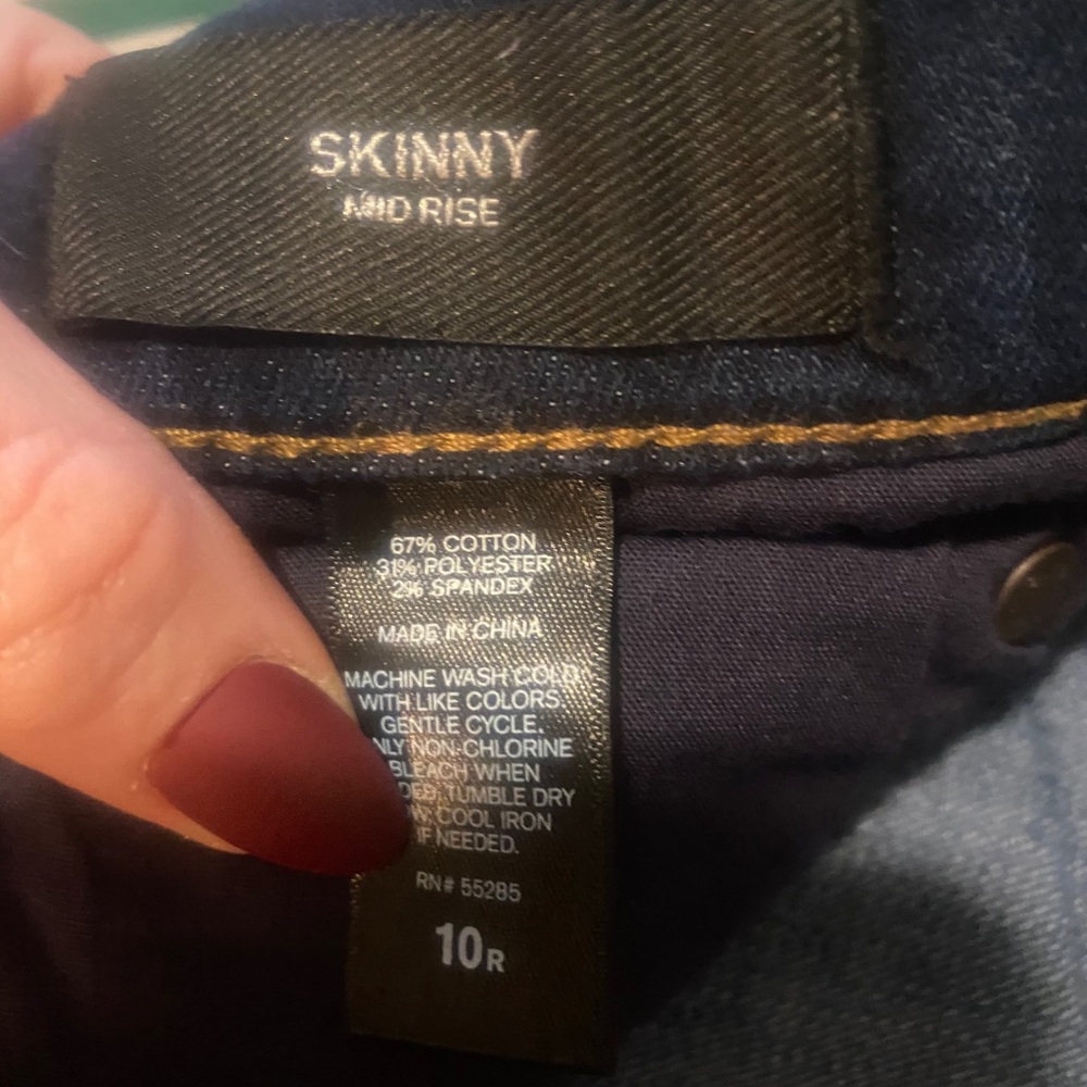 Express Mid Rise Skinny Jeans - Picture 3 of 3